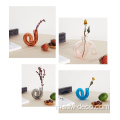 Twist Tube Vase Glass Planter Lilin Holder